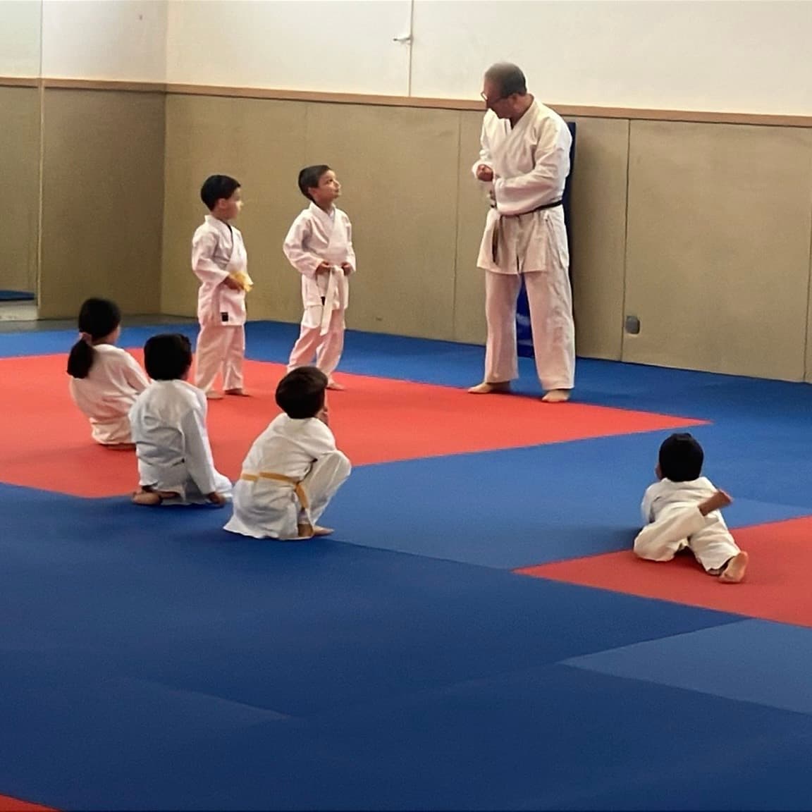 Entraînement de karaté au club USEE Karaté Ézanville Écouen Val d'Oise